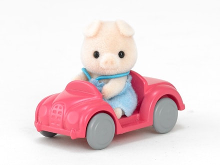 Pig Baby with Car - 2
