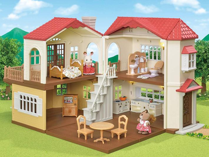 シルバニアファミリーの大きなお家 大量　家具、お人形付き