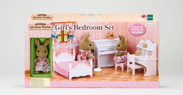 Girl's Bed Room Set with Rabbit Sister - 7