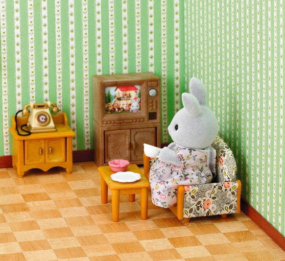 Country Living Room Set with Rabbit Mother - 8