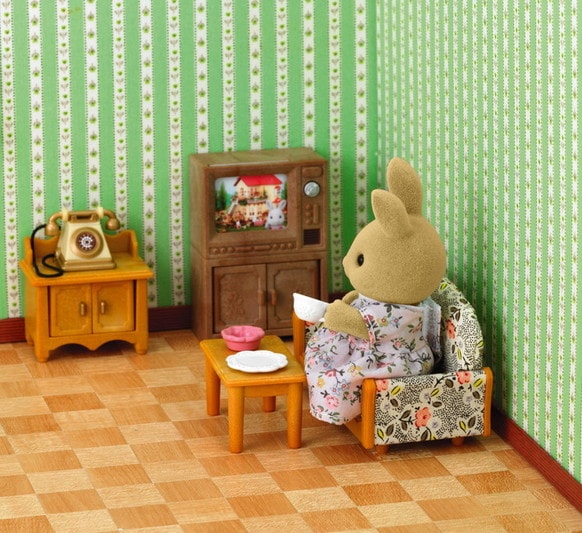 Country Living Room Set with Rabbit Mother - 8