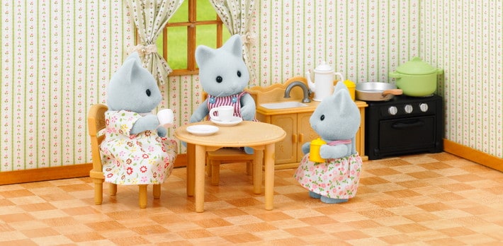 Country Kitchen Set with Cat Sister - 7