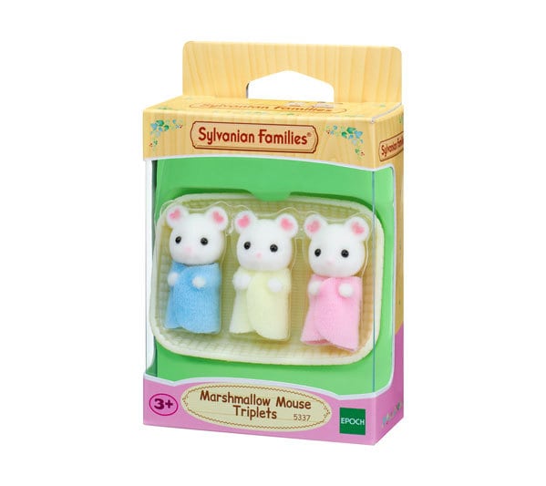 Marshmallow Mouse Triplets - 4