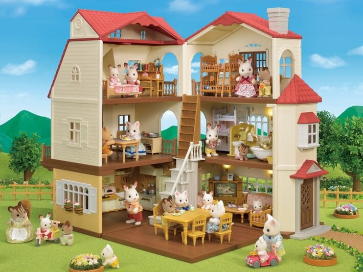 Sylvanian Families Red Roof House with Elevator HA-49 EPOCH 4905040140401 
