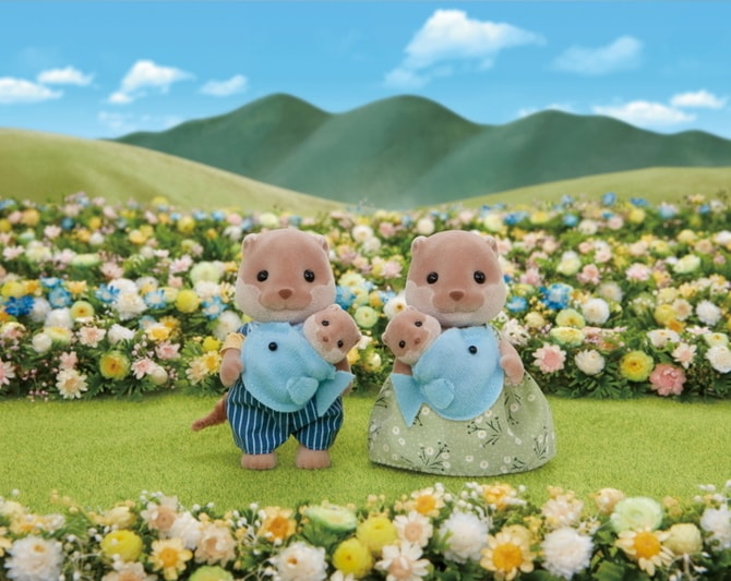 Splashy Otter Family Sylvanian Families