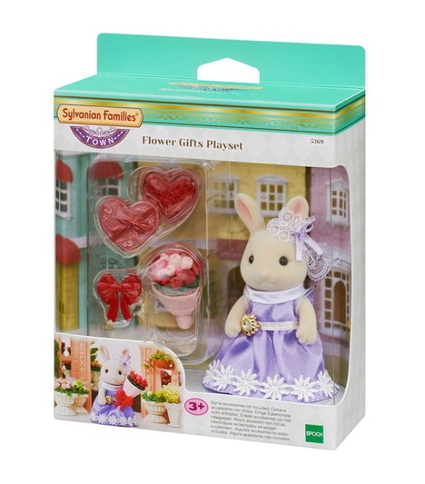 La grande soeur lapin crème et son bouquet de fleurs - 8