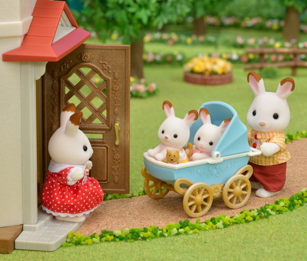 Les jumeaux Lapin Chocolat et la poussette double - 5