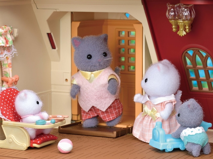 Sylvanian Families Gemelos Familia Ardilla de la Nuez - Juguettos