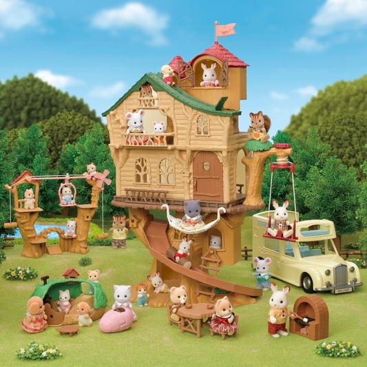 Sylvanian Families Adventure Tree House Playset 5450 With Swing Lift Ages 3+ 