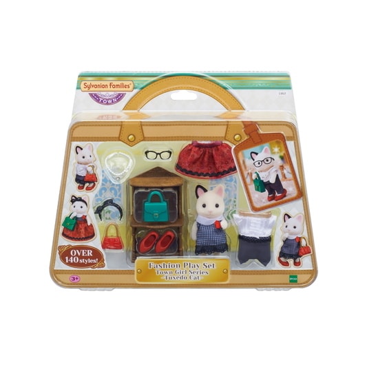 Fashion Play Set Town Girl Series - Tuxedo Cat- - 11