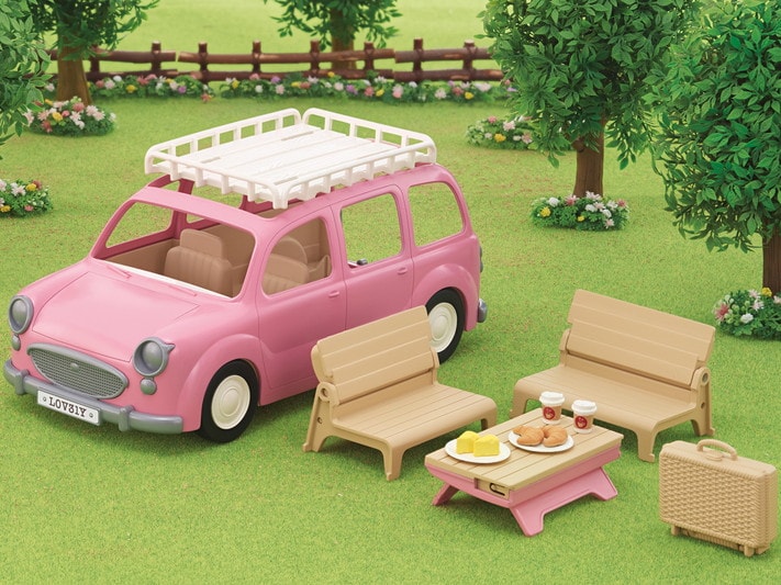 Familienauto mit Picknickzubehör - 18