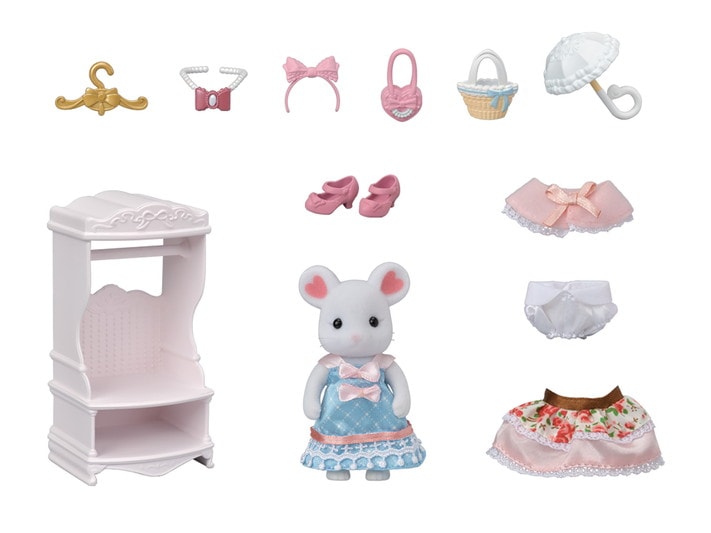 Sylvanian Families - La Valisette de mode et grande sœur lapin