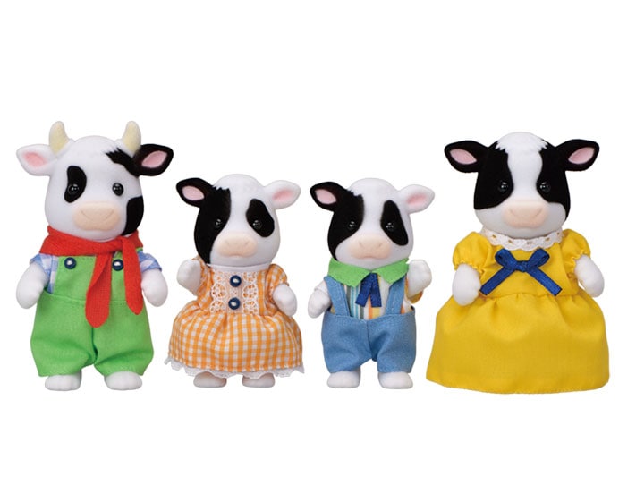 Sylvanian Families Calico Critters Friesian Baby Cow Twins 