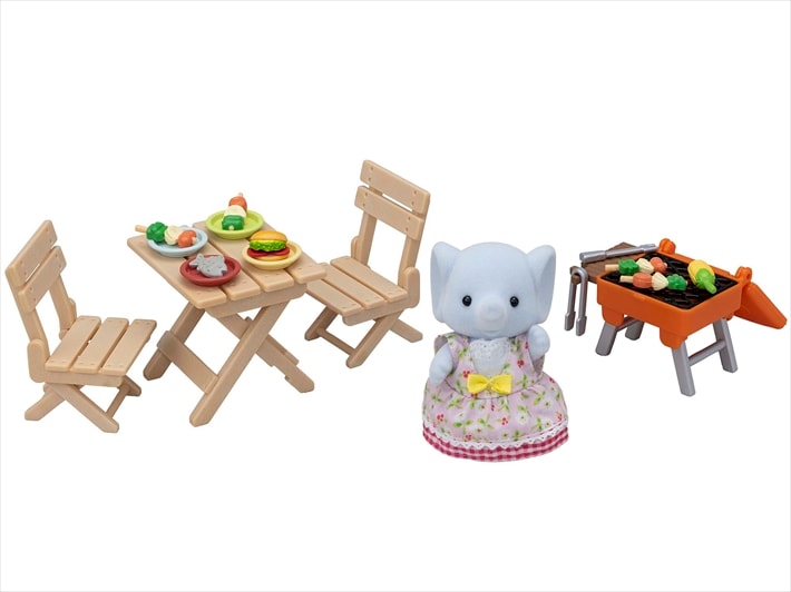 Piknik rodziny słoni zestaw z figurką - 6