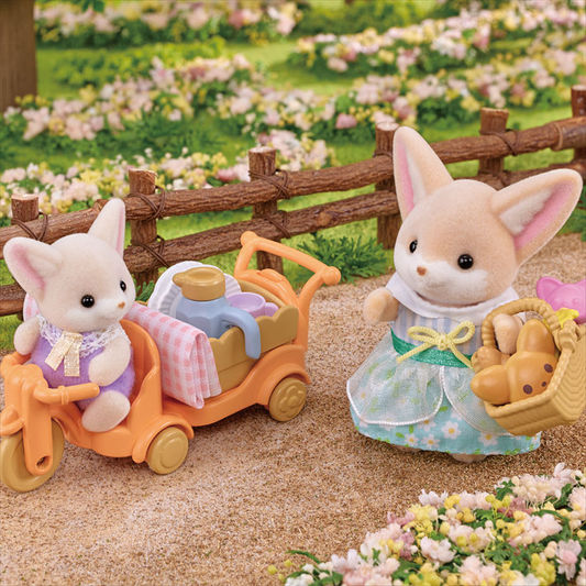 Sunny Picnic Set -Fennec Fox Sister & Baby – - 4