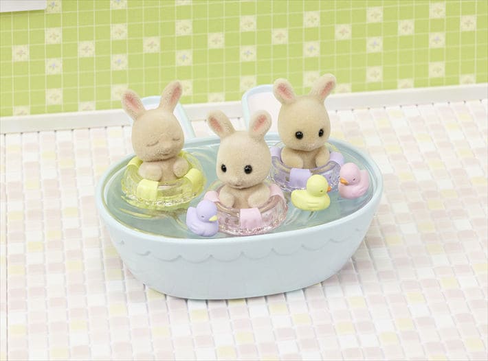 Drieling Baby Crème konijn badspeelset - 6