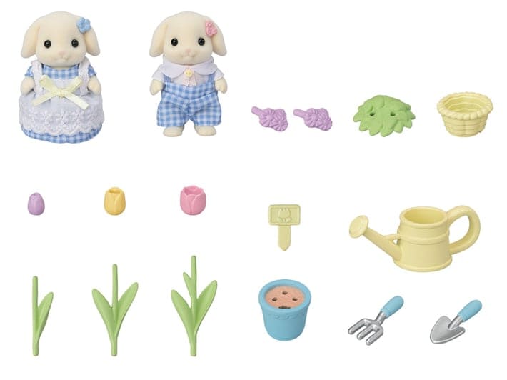 Blossom Gardening Set -Flora Rabbit Sister & Brother- - 11