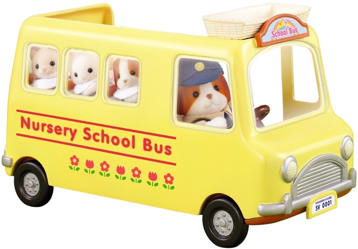 Sylvanian nursery shop school bus