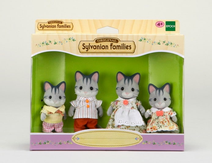 Gray Cat Family Sylvanian Families