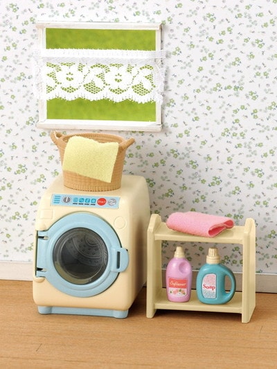 Clothesline and Washing Machine with Vacuum 2 Sylvanian Families Sets 