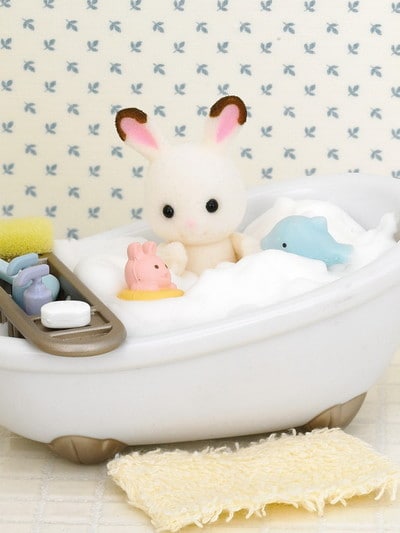 Sylvanian Families 5165 Country Bathroom Set with Cat Sister Multicolor 