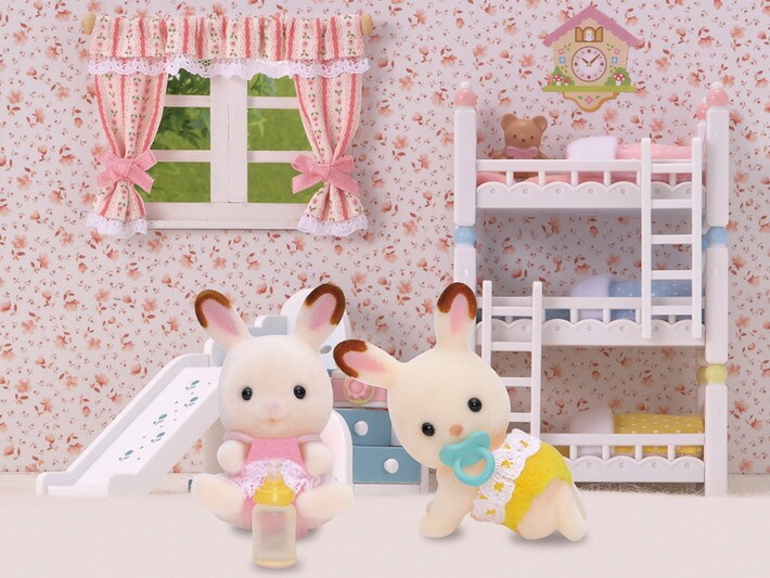 Chocolate Rabbit Twin Babies - 5