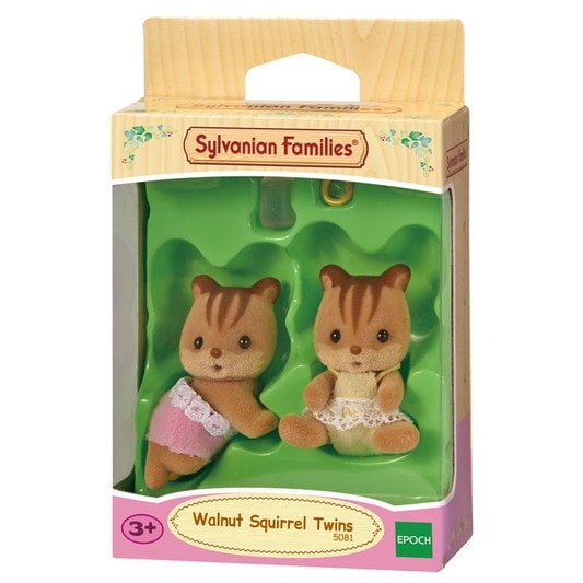 Walnut Squirrel Twin Babies Sylvanian Families