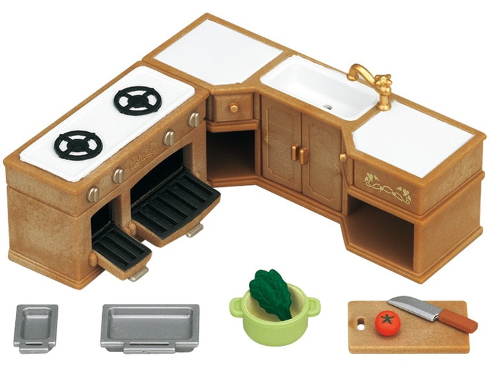 Kitchen Stove, Sink & Counter Set - 5