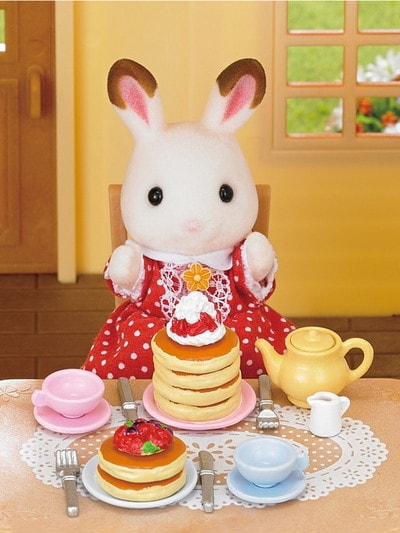 Sylvanian Families - 3 food Sets - Cooking Set, Lunch Set and Pancake Set