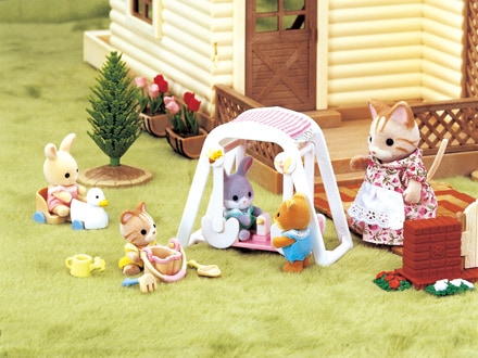 Set of Family of four Bunnies all dressed up New by Blossom Bucket #26441 