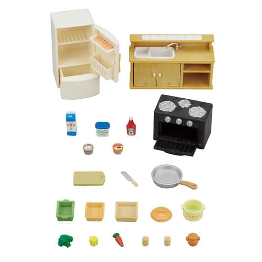 Sylvanian Families 5033 Set Cuisine : : Jeux et Jouets