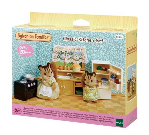 Sylvanian Families SF Kitchen Island Le meuble de cuisine et accessoires