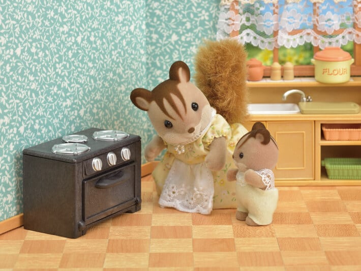 Epoch Sylvanian Families Ensemble d'évier de cuisine avec meuble Mosqu