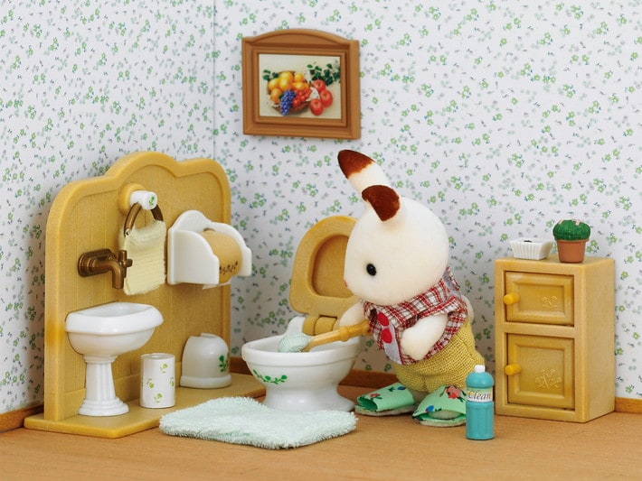 Chocolate Rabbit Brother Set (Washroom) - 4