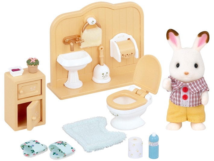 Chocolate Rabbit Brother Set (Washroom) - 4