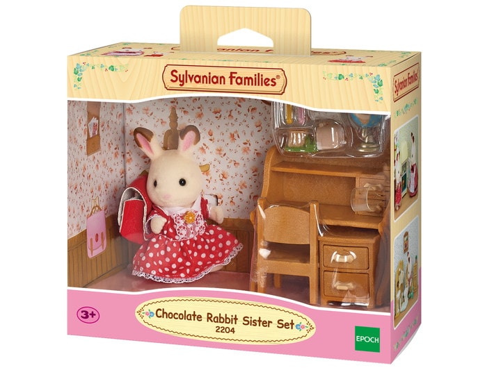 Chocolate Rabbit Sister Set (Desk) - 4