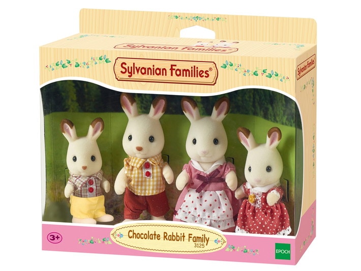 Sylvanian Families Chocolate Bunny familia Cuchara Madre Padre Niños figura 3125 