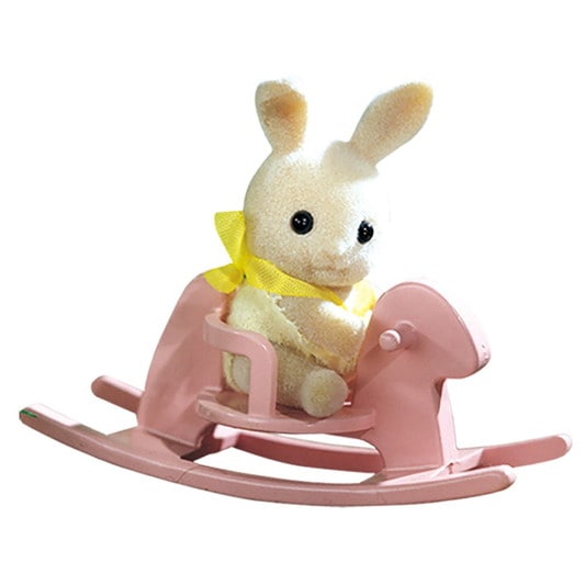 Sylvanian Utazó készlet - Nyuszi játéklovon - 3