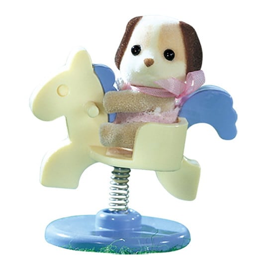 Beagle Dog on pony ride - 3