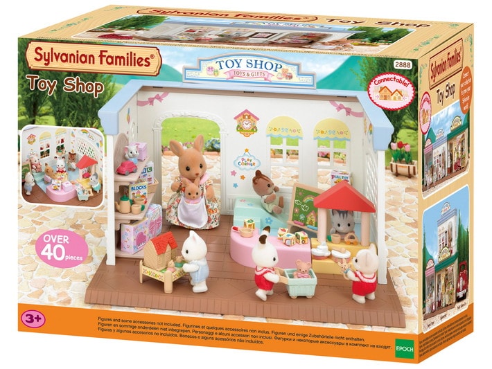 Conjunto de jogos de famílias sylvanian parque de diversões infantil,  figuras de jogos, conjuntos infantis, brinquedos