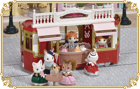 You can connect the "Ride on Tram" with the Gelato Shop.