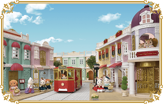 Sylvanian families town outlet house