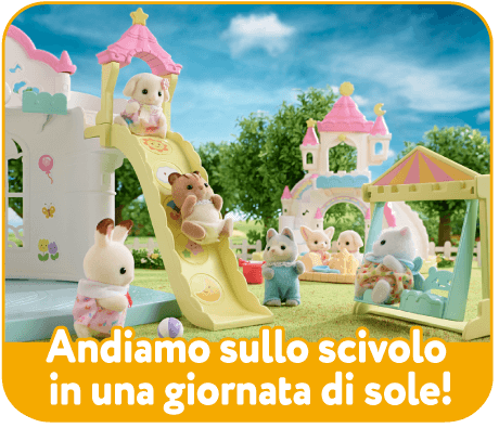 Andiamo sullo scivolo in una giornata di sole!