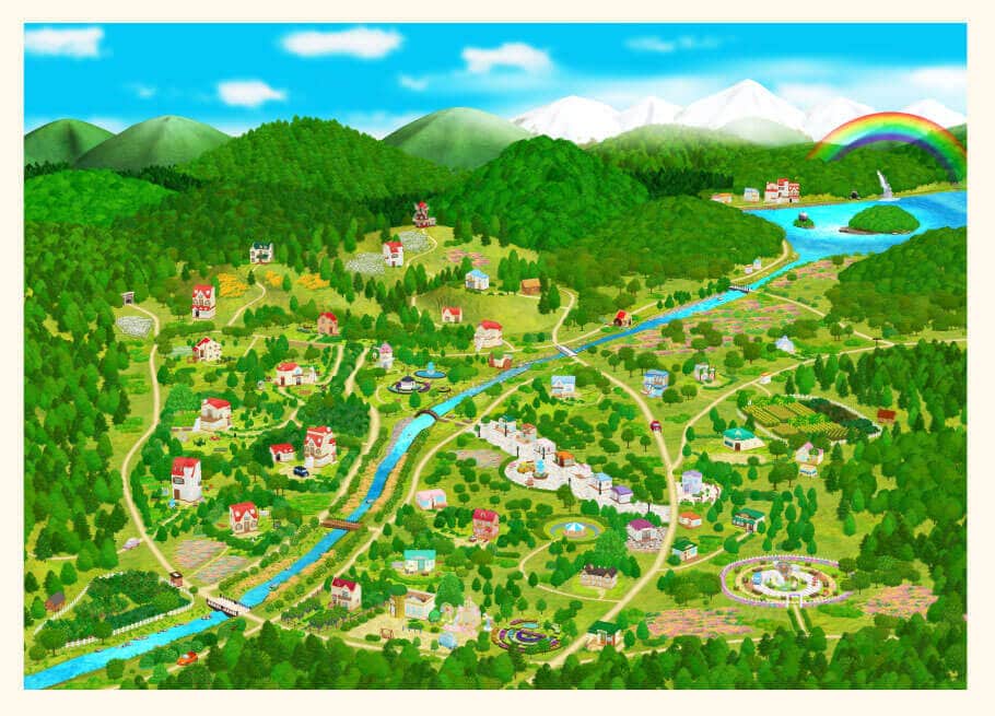 シルバニア村の地図