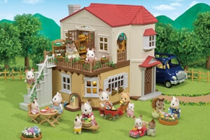 赤い屋根の大きなお家