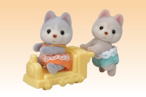 ハスキーのふたごちゃん