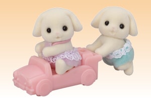 フローラウサギのふたごちゃん