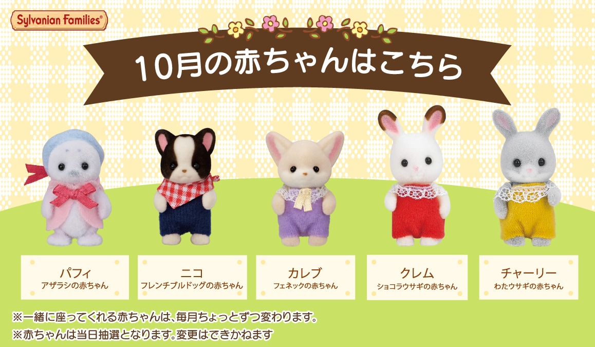 今月の赤ちゃんたちはこちら