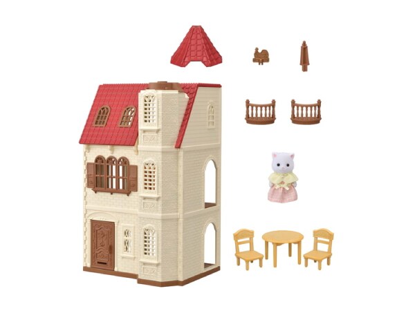 Red Roof Tower House Gift Set