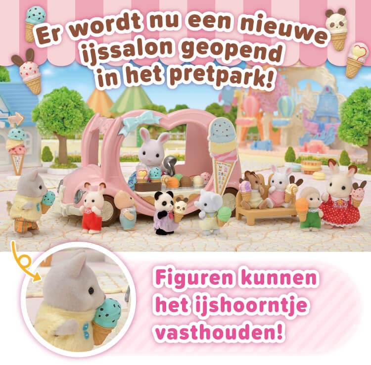 Er wordt nu een nieuwe ijssalon geopend in het pretpark!